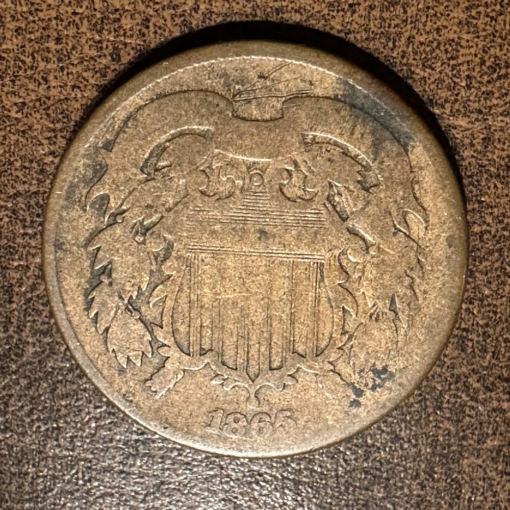 1865 Two Cents Piece