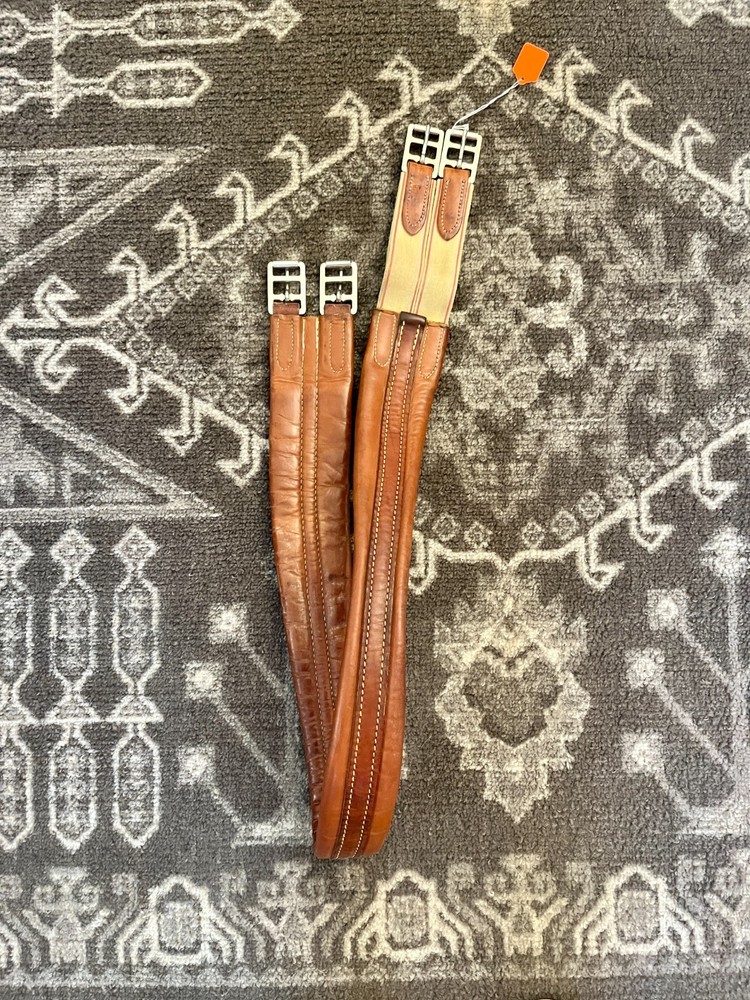 Professionals Choice Brown Leather Jumper Girth 52"