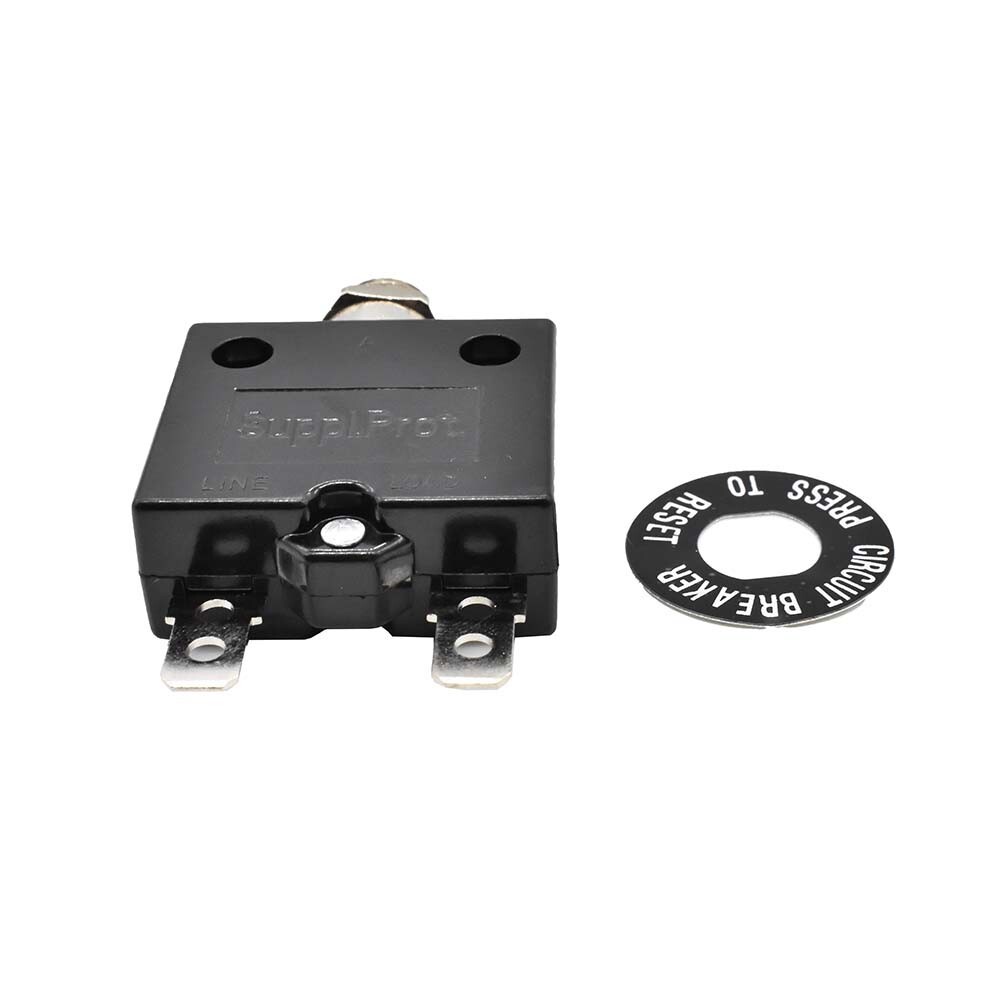 20 Amps Push button Thermal Circuit Breaker Reset Boot Switch - SE20OLS