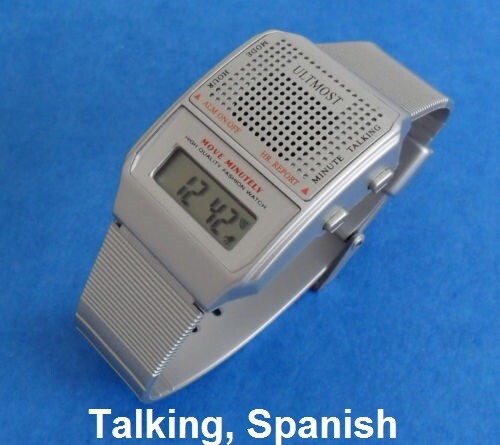 Spanish Language Talking Watch with Alarm
