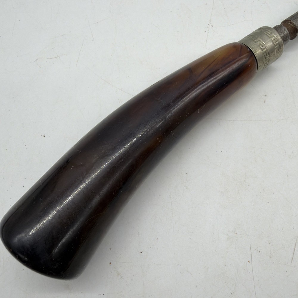 Vintage Bakelite Handle Knife Sharpener 11” Length Kitchen Rod Sharp Point