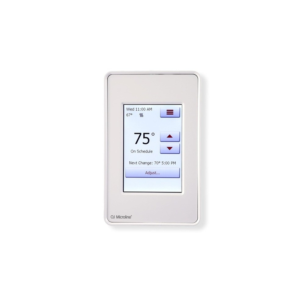 OJ Microline Touchscreen Programmable Radiant Floor Heating Thermostat 120/24...