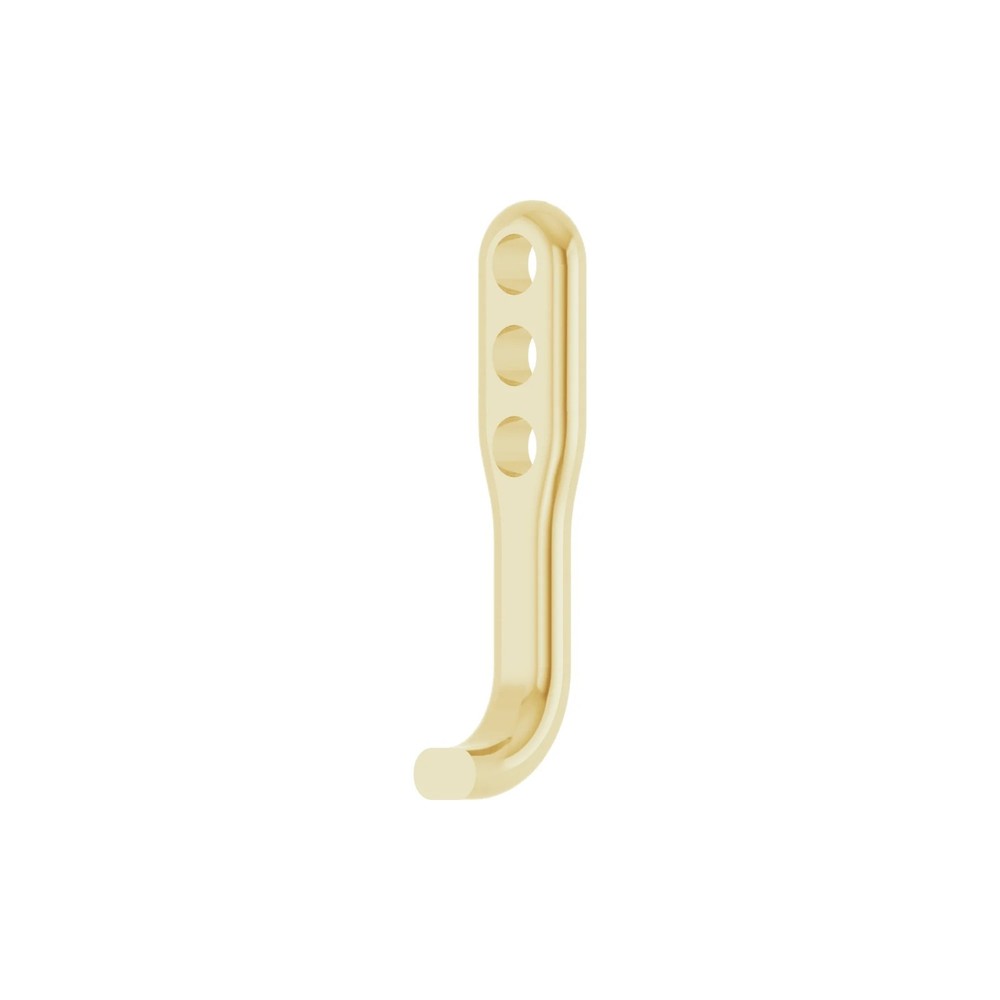 10K 14K 18K Solid Gold, Platinum & Silver Earring Jacket Post