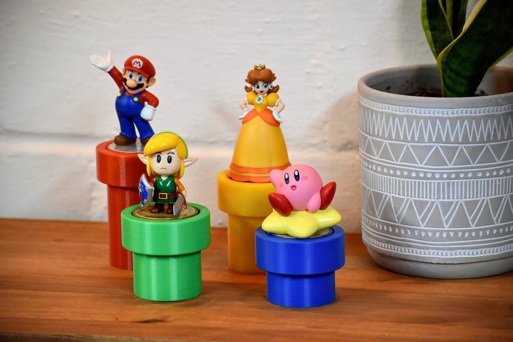 Amiibo Display Stand 4 Pack - Warp Pipe - 3D Printed