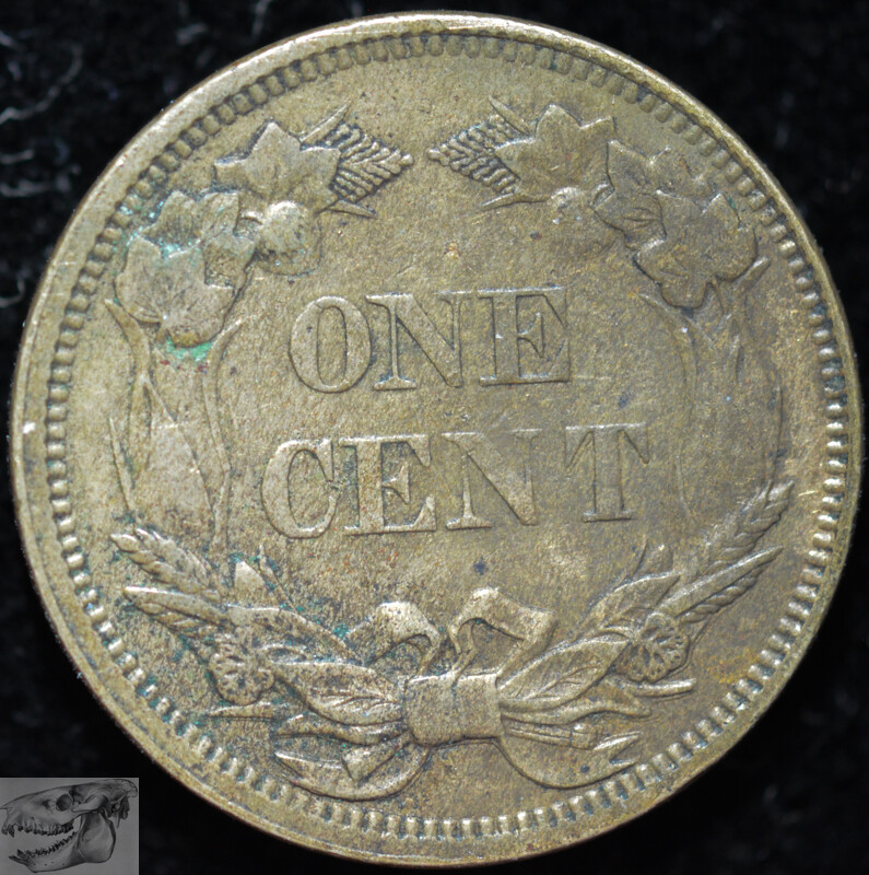 1858 Flying Eagle Cent, Small Letters, Almost Uncirculated Details Scratch C6190