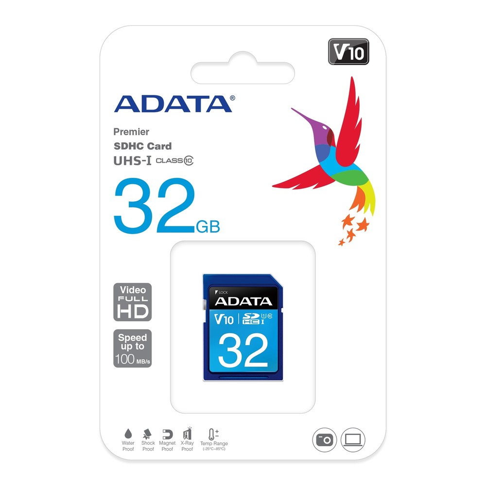 32GB A-Data Premier SDHC CL10 UHS-1 Memory Card
