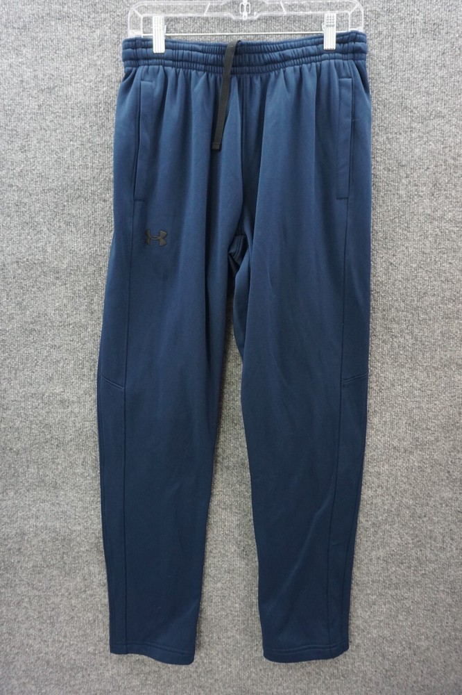Under Armour Sweatpants Mens Medium Blue Elastic Drawstring Waist Pockets