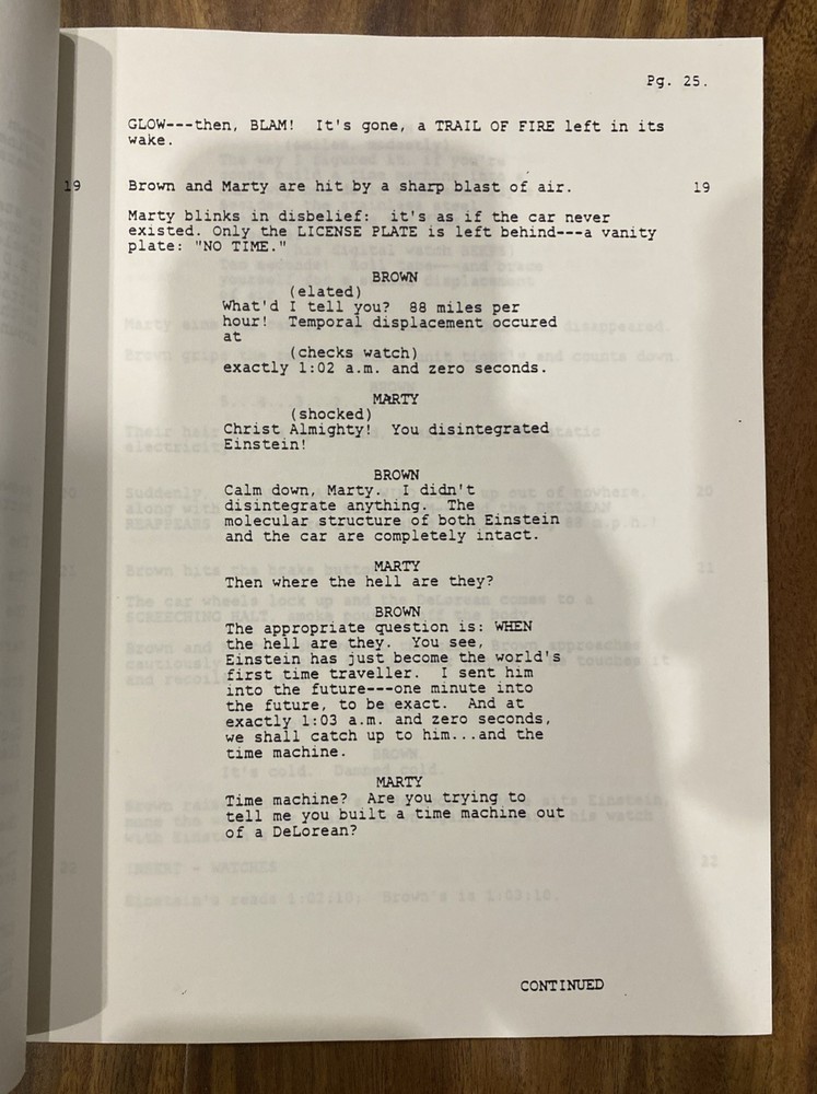 Back to the Future Vintage Script - Fourth Draft (1985) - OFFERS ACCEPTED