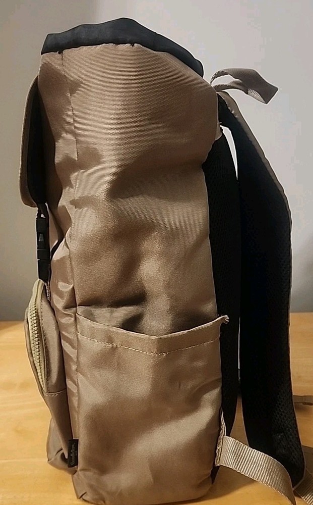 Goodfellow & Co 18.5" Backpack W/Buckles Multi Pouch And Drawstring Close Khaki