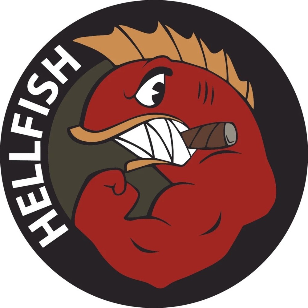 Hellfish Logo Sticker Decal XV