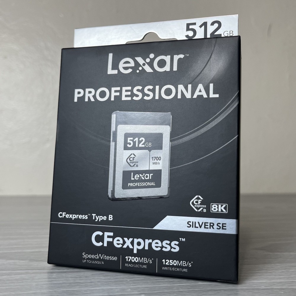 Lexar 512GB Professional Silver SE CFexpress Type B 512GB, Silver/Black
