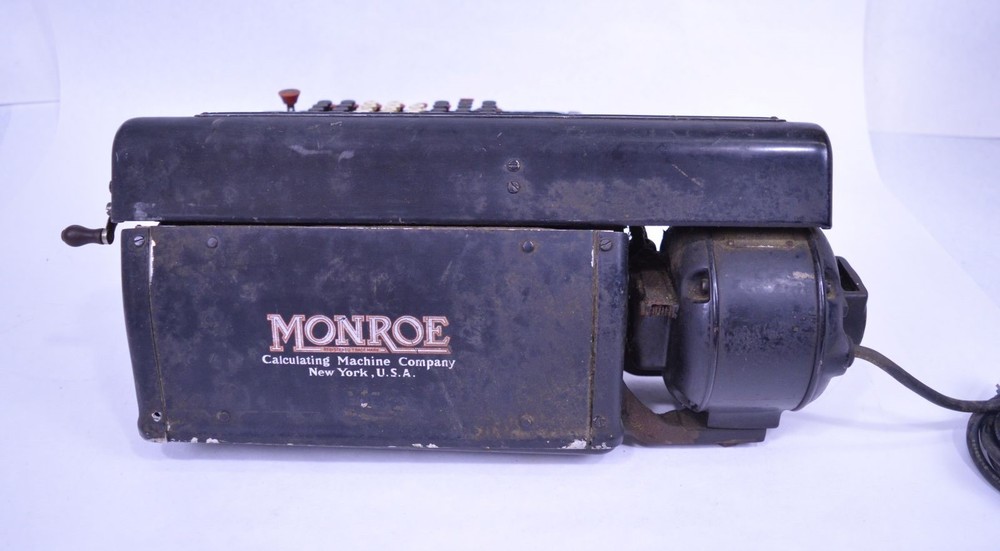 Antique Monroe Manual Step Drum High-Speed Calculating Machine