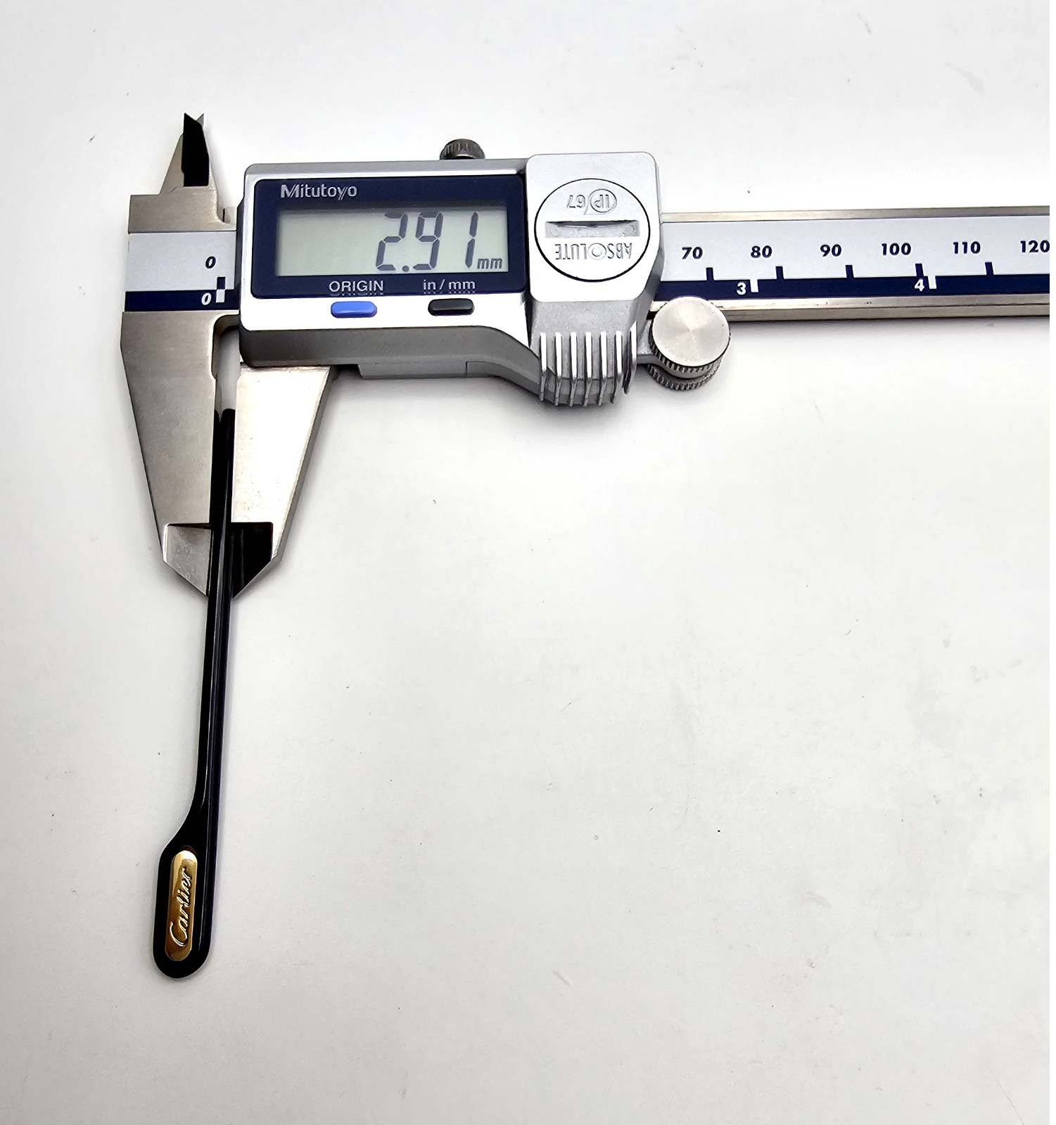 NEW! Authentic Cartier Black/Silver Temple Tips