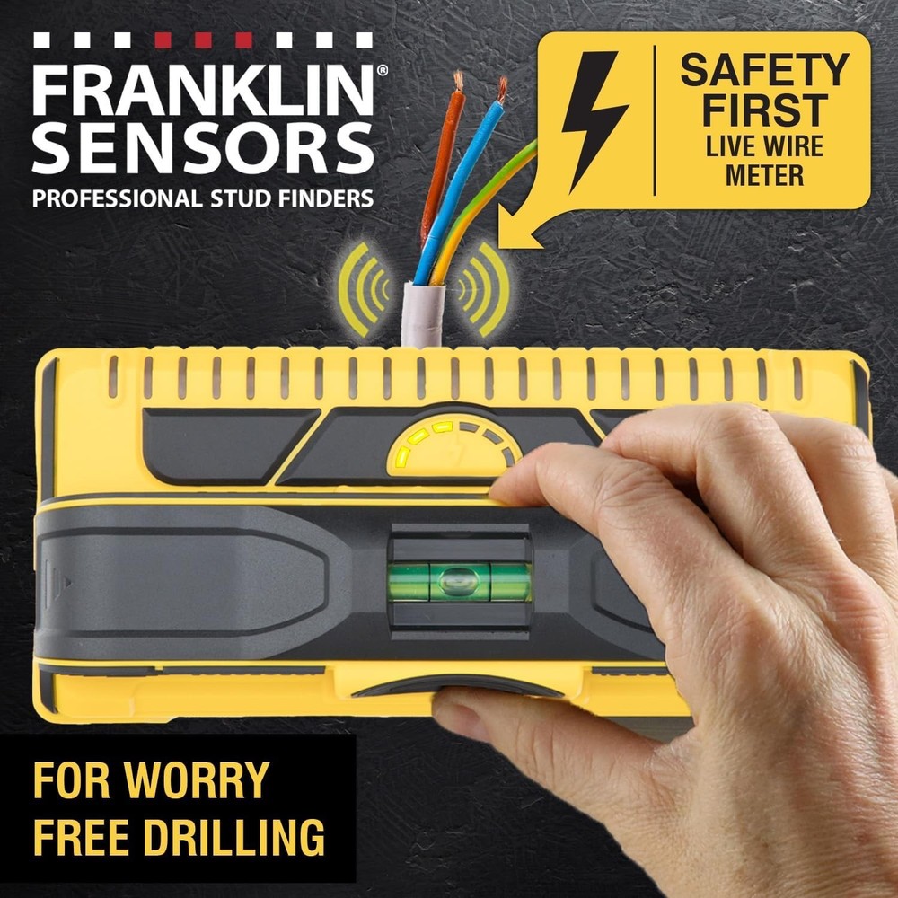 ProSensor M210 Durable Stud Detector with Live Wire Meter - 1.7" Sensing Depth