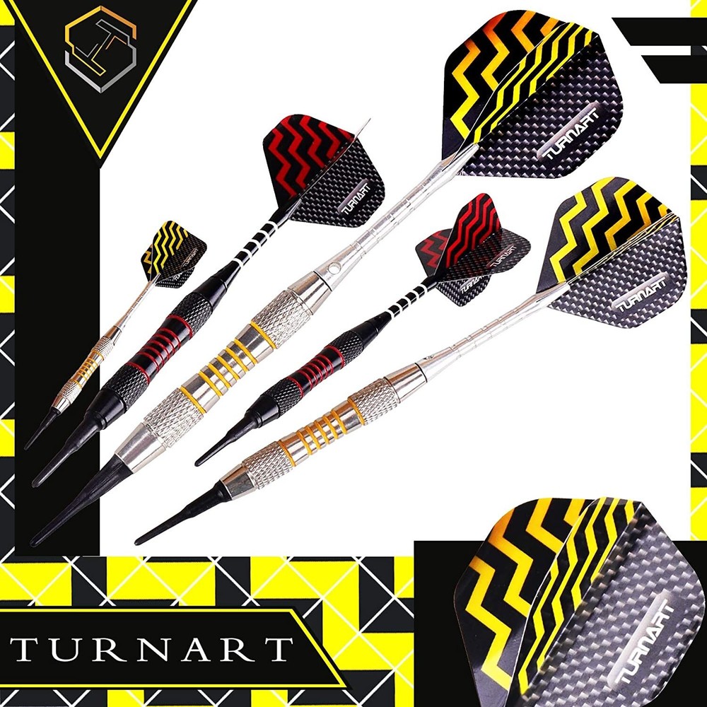 Darts Plastic Tip Professional Soft Tip Darts Set for Electronic Dartboard 9 Pcs