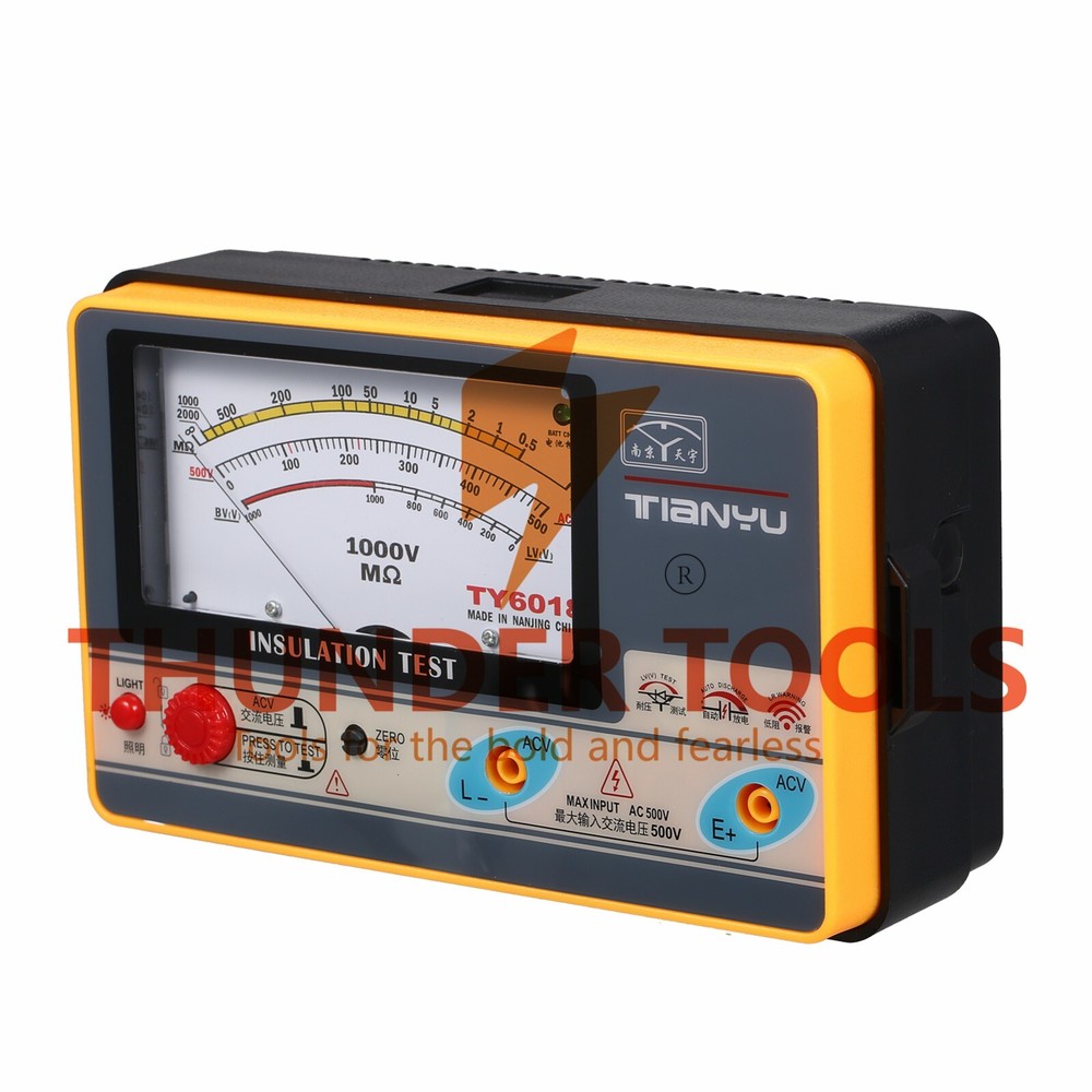 Thunder Tools Insulation Resistance Meter Digital Ohmmeter Handheld