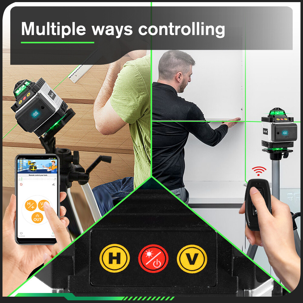 16 Lines Laser Level 360 Self Leveling with Tripod For Construction Projects US