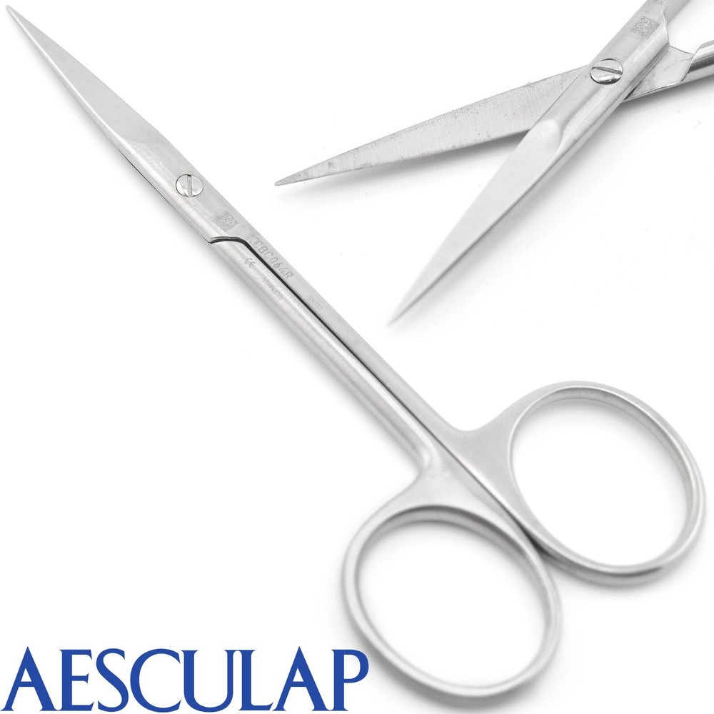 AESCULAP BC064R General Surgery Iris Delicate STR Straight Scissors 4.75"