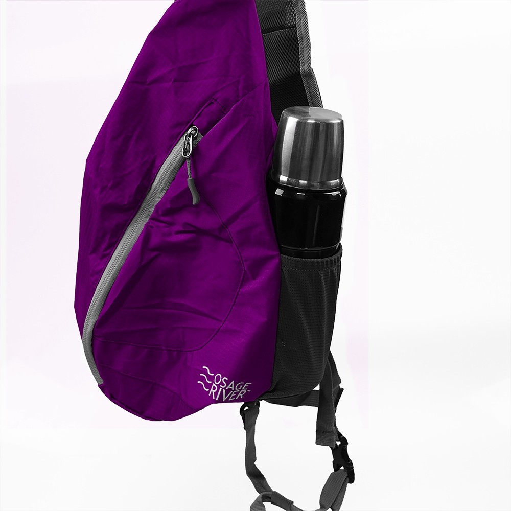 Osage River Taber Sling Bag - Purple/Gray
