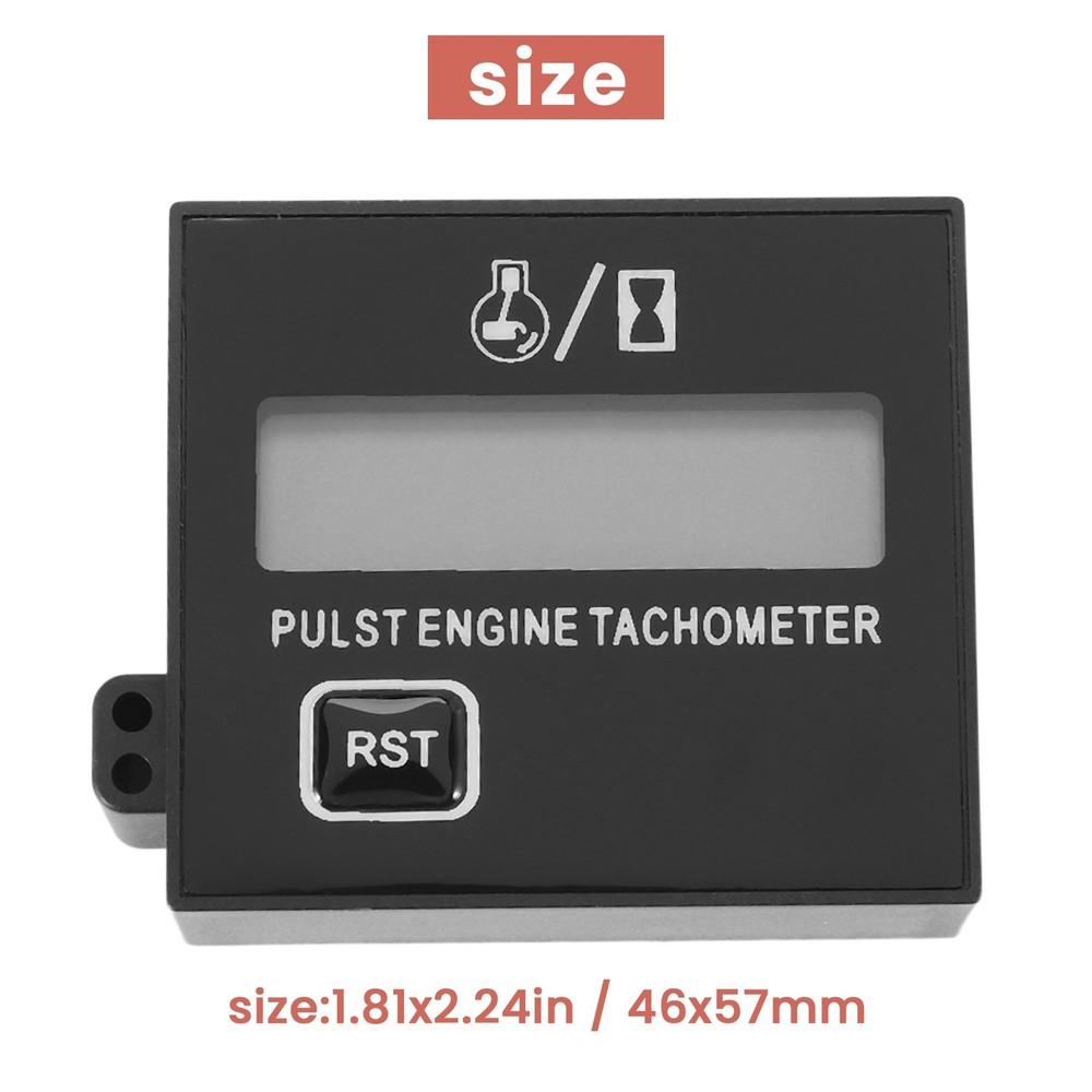 Gasoline Digital Engine Tachometer Inductive Pulse Tachometer with1896