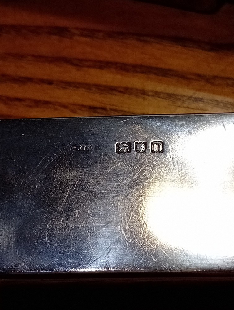 Solid Silver Edwardian Box London 1908 G H James & Co.