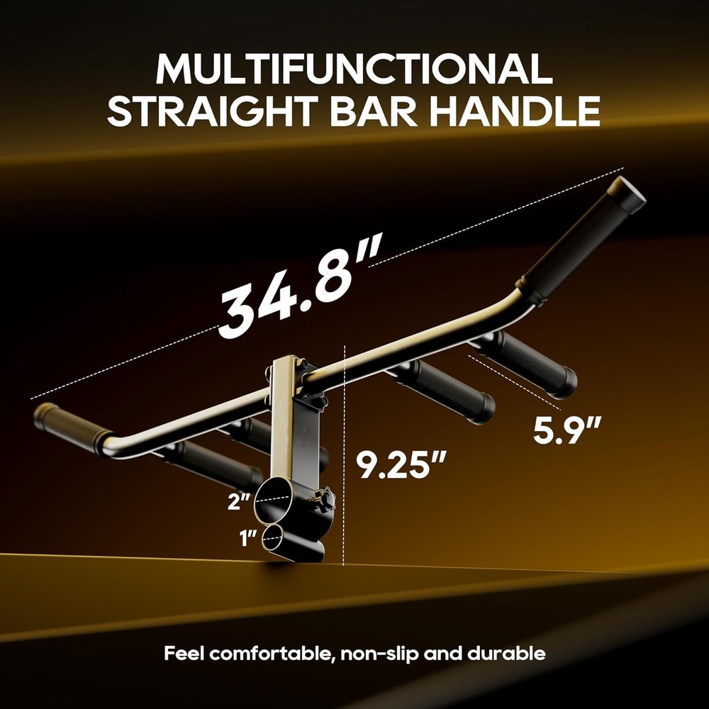 Multi Grip Landmine Row Handle Attachment with Comfortable Rubber Grip