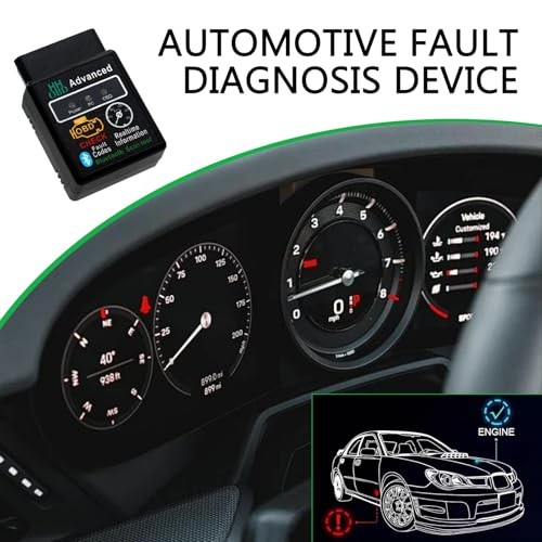 Car OBD2 Bluetooth Diagnostic Tool, Wireless Reset and Clear Fault Codes