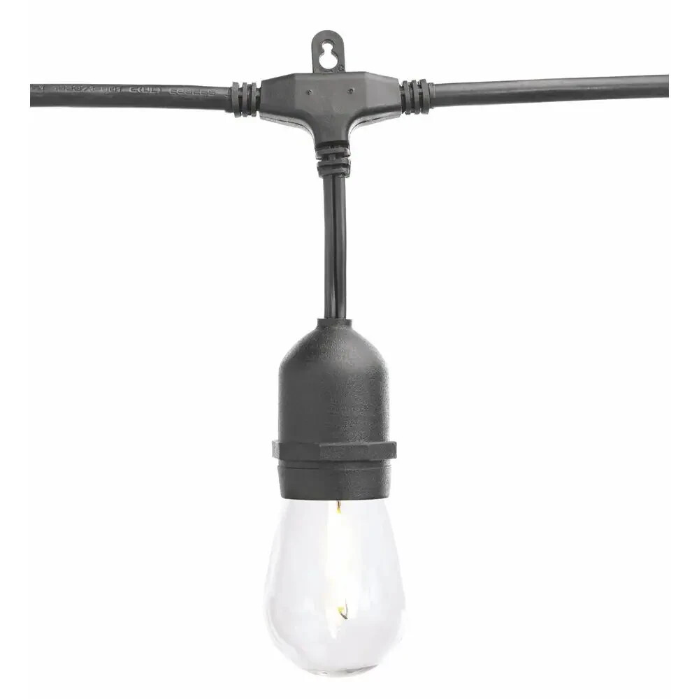 HAMPTON BAY 48 ft. String Light 24-Light In/Out , S14 Single Filament LED Light