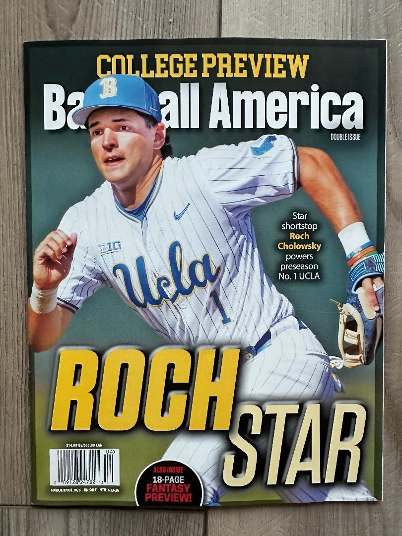 2026 BASEBALL AMERICA March April Issue ROCH STAR CHOLOWSKY UCLA College Preview