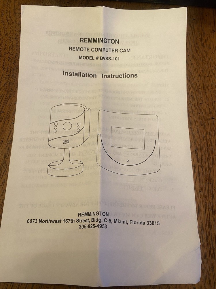 Computer Surveillance Video/Camera Remote Security System BVSS-101 B/White
