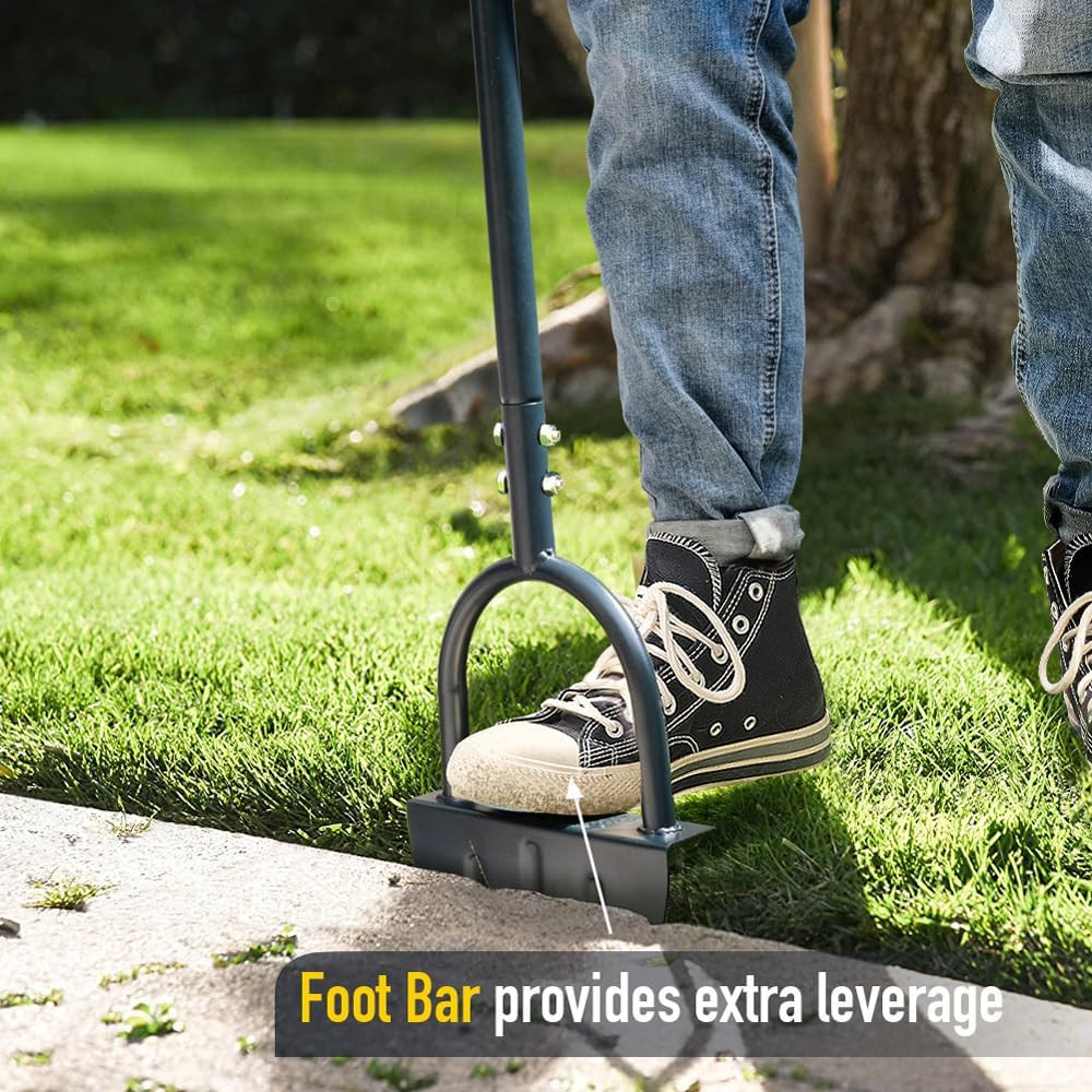 Lawn Edger, Half Moon Sidewalk Grass Edger, 38-Inch