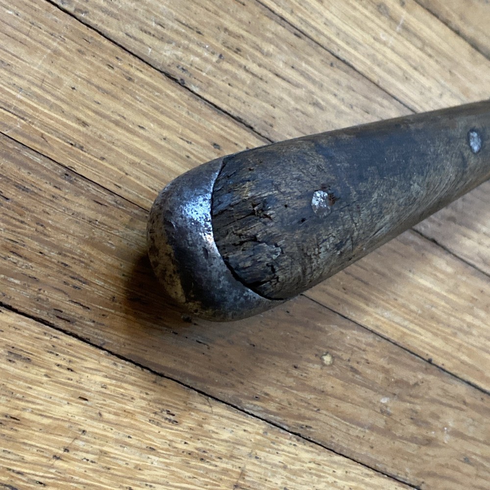 Antique DOLMAN "Perfect Handle" Style Screwdriver, 9.25" Flat Head Blade