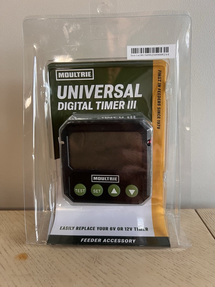 Moultrie Universal Digital Timer III Deer Feeder Timer, Bluetooth, 10 Feeds