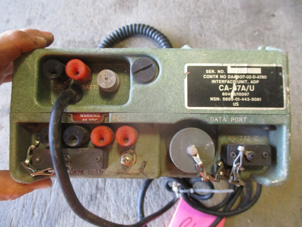 Used CA-67A/U ADP Interface Unit, Military Telephone, Powers Up/Function Unteste