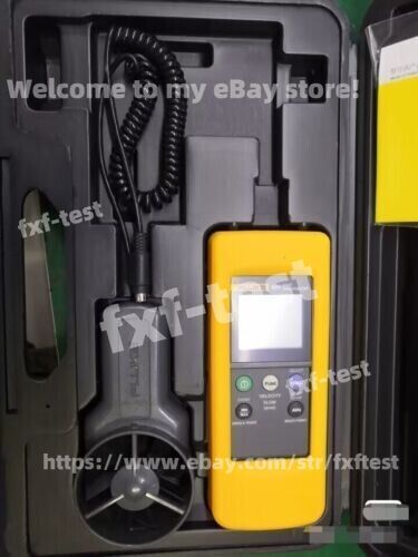 Fluke 925 impeller anemometer Meter, Wind speed air flow Velocity Temperatu ..
