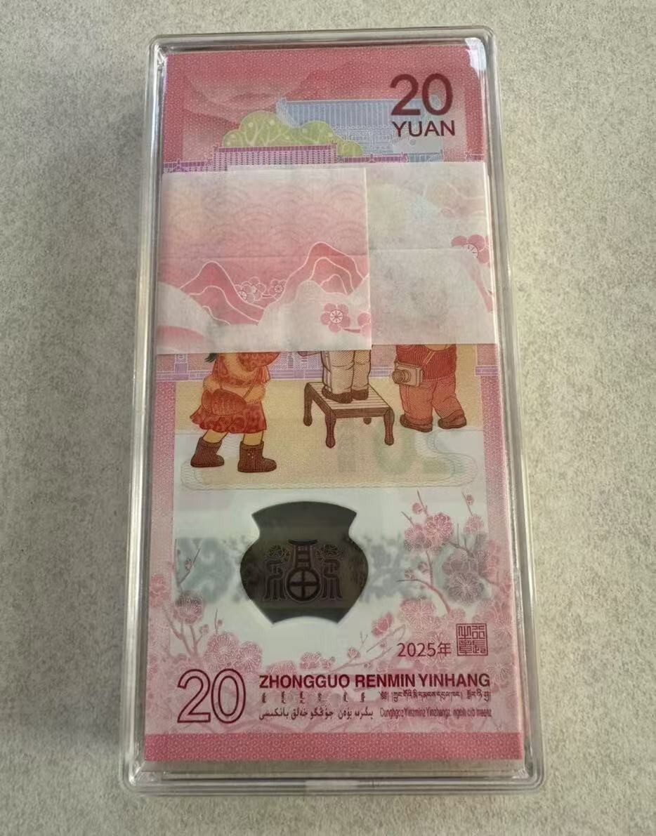 2025 China 20 YUAN Paper Money Lunar Series New Year Snake Plastics Banknotes/1