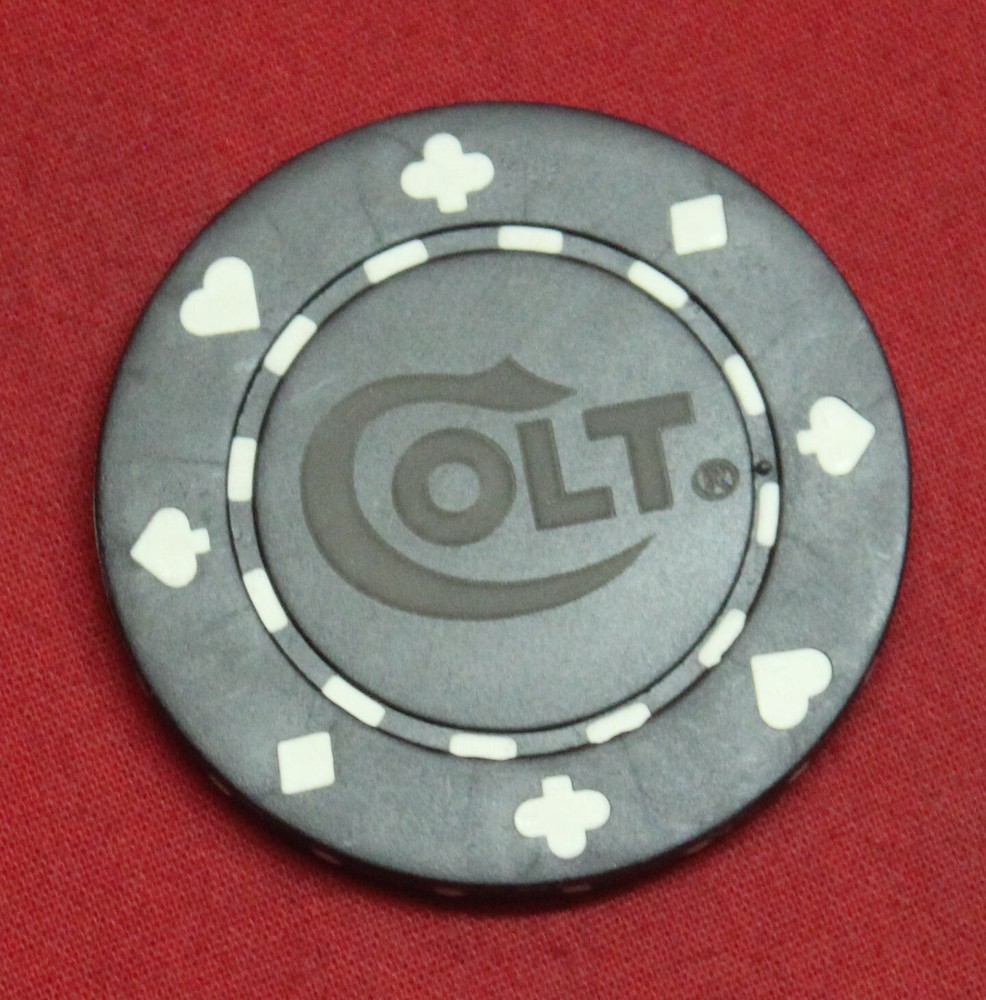 Colt Firearms Black Poker Chip