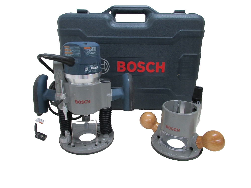 NICE! BOSCH 1617EVS FIXED / PLUNGE ROUTER COMBO KIT