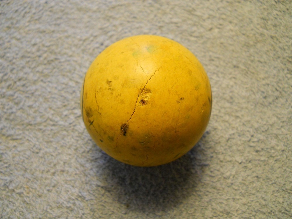 Vintage Clay Billiard Ball- #1