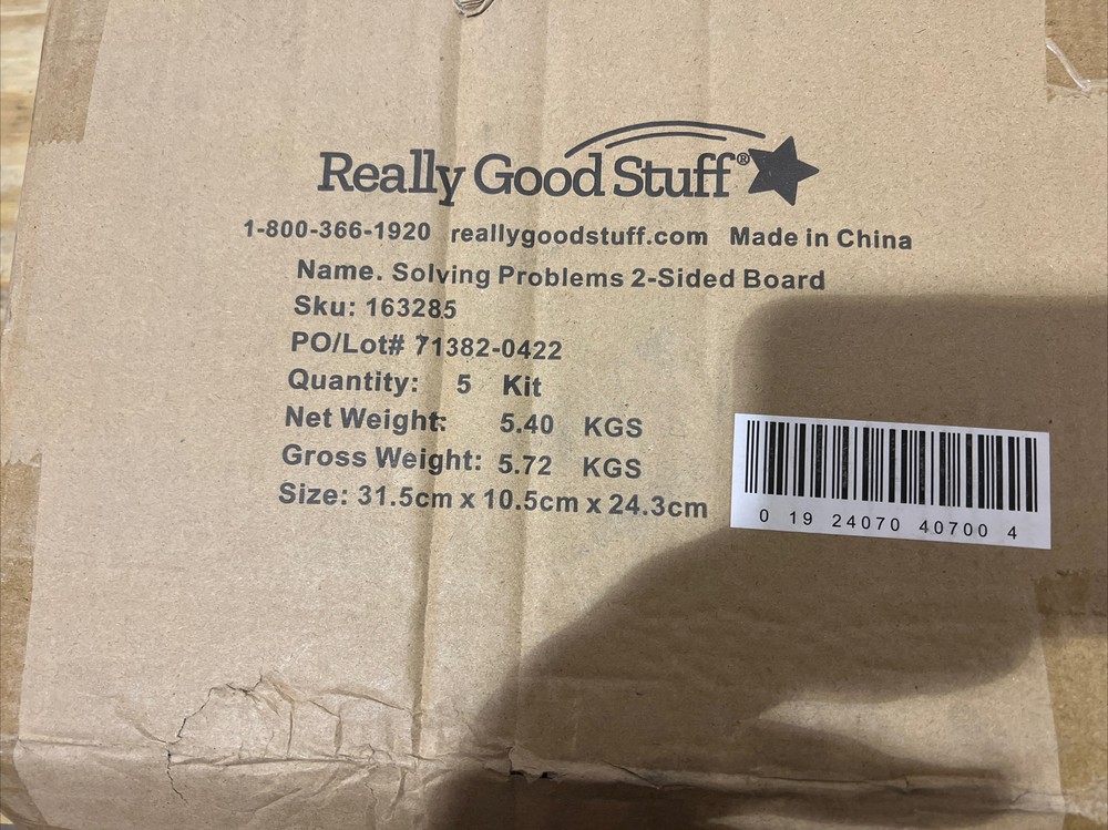 Solving Problems Two-Sided Dry Erase Boards Set – 6 Boards