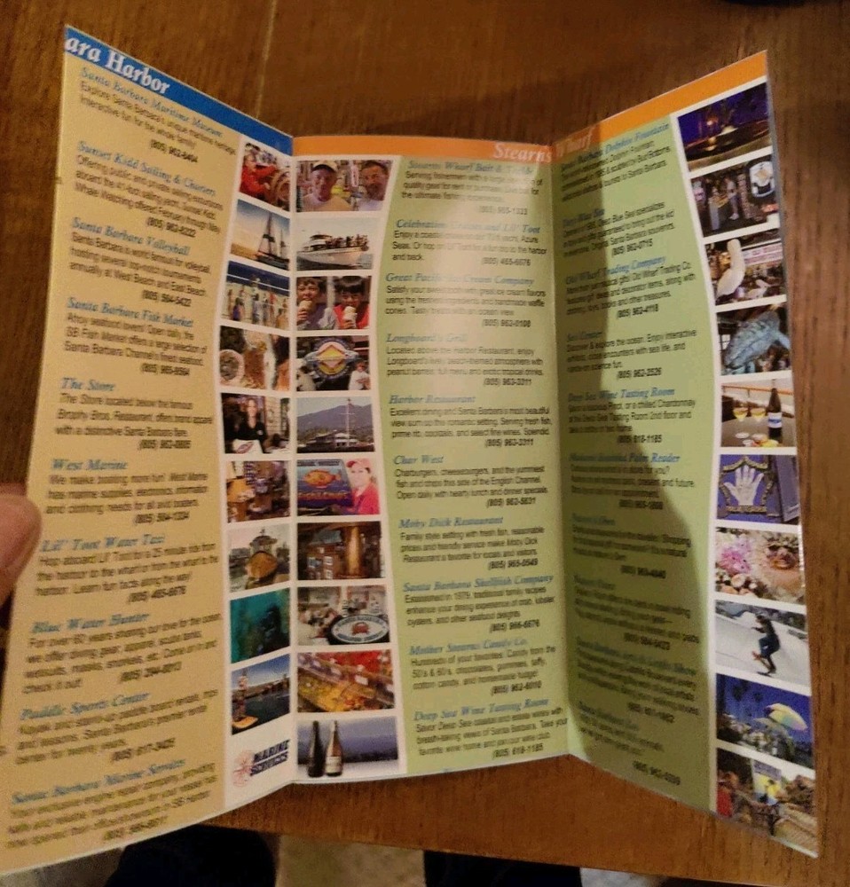 Santa Barbara Waterfront Map/Visitor Guide, California