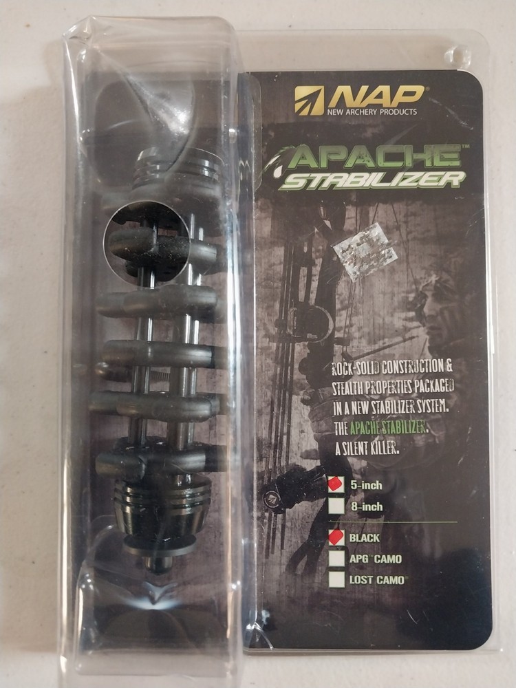 NAP Apache 5 inch Compound Bow Stabilizer * Black * 51-350