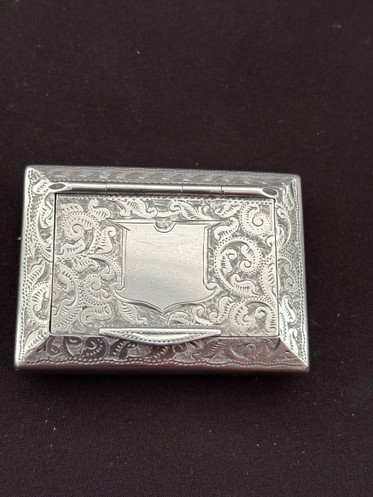 Antique Victorian Solid Silver Snuff Box. Birmingham 1898.  (SB 1)