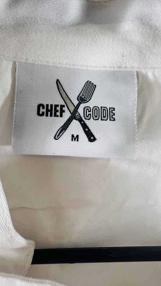 Chefs Shirt Jacket White size M Chef Code.