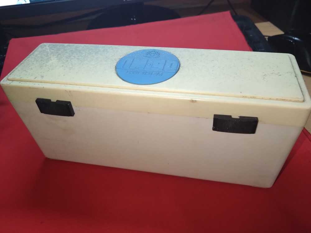 Soviet optical Flat Parallel PM-90 GOST 1121-75 #5442 + case