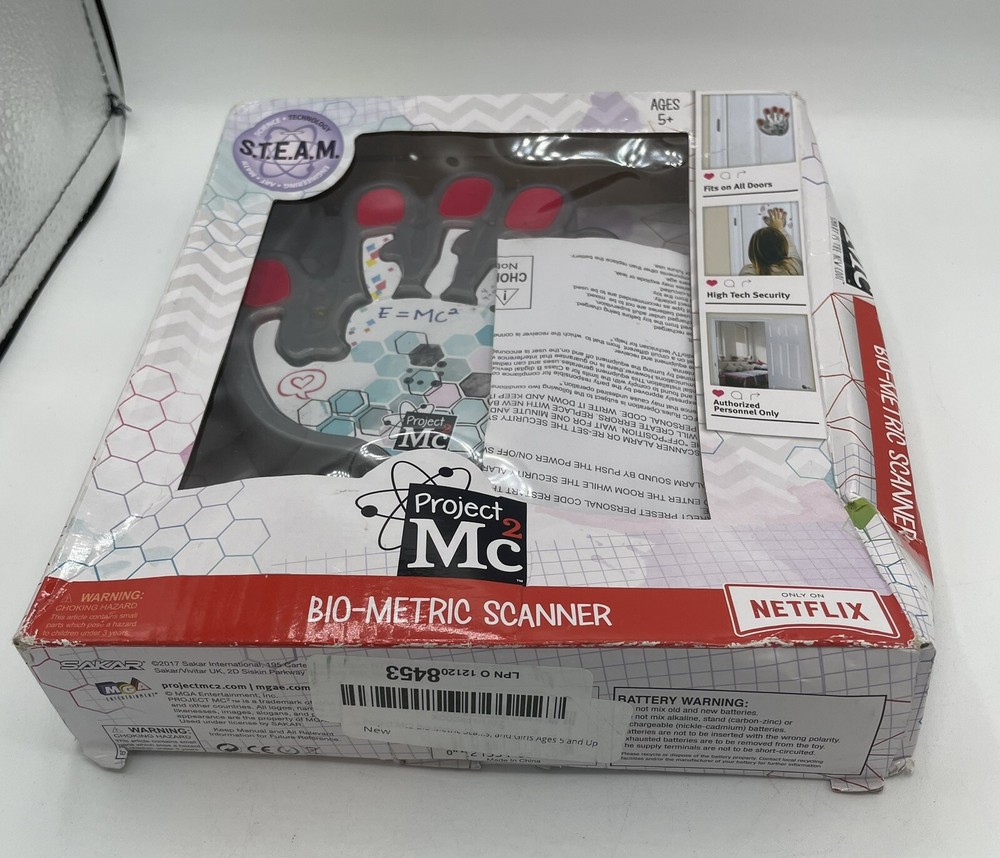 STEM Kit New Project MC 2 Squared Bio-Metric Hand Scanner High Tech Security