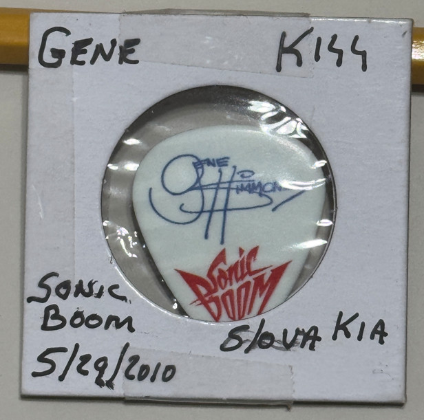 KISS Gene Simmons Signature Guitar Pick 29/5/2010 BRATISLAVA SLOVAKIA Plectrum