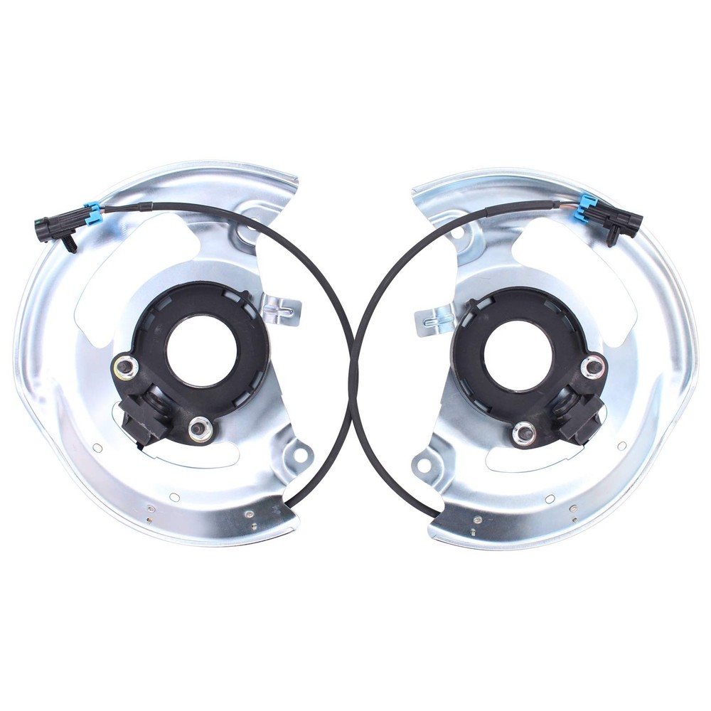 Pair Front Left and Right ABS Wheel Speed Sensor with Harness and Dust Shield...