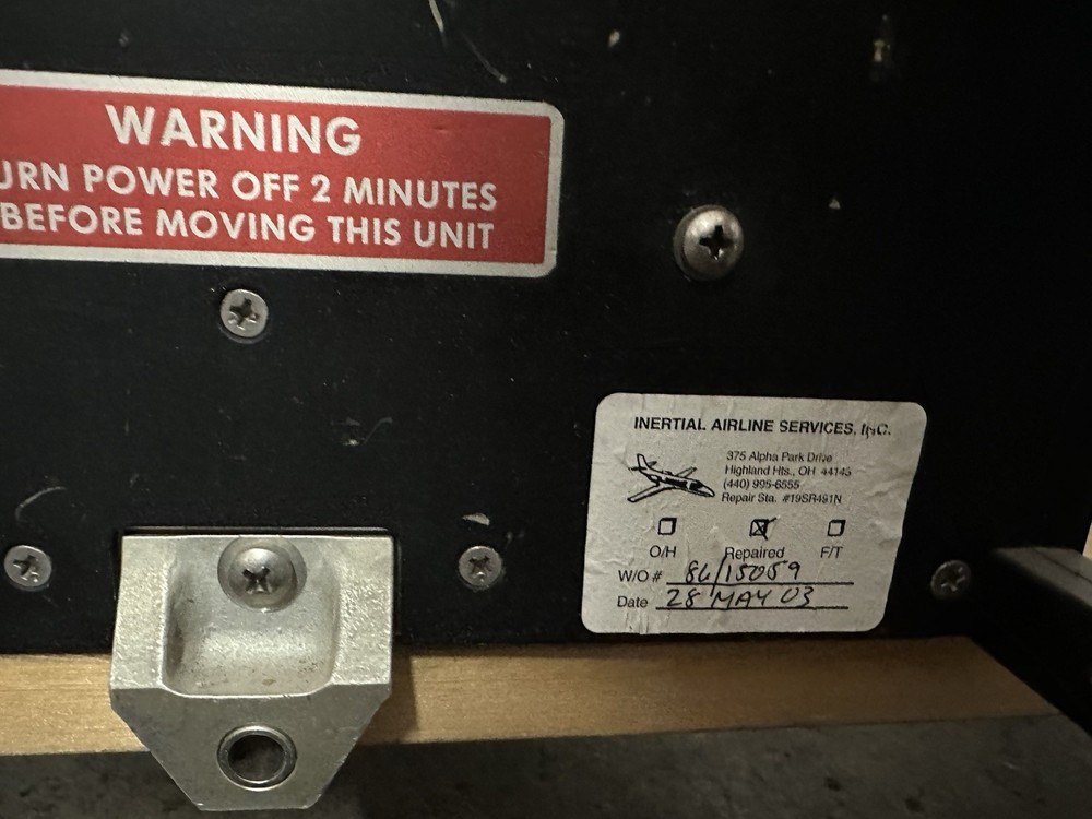 Delco Electronics Aircraft Carousel Navigation Unit 16007400-031