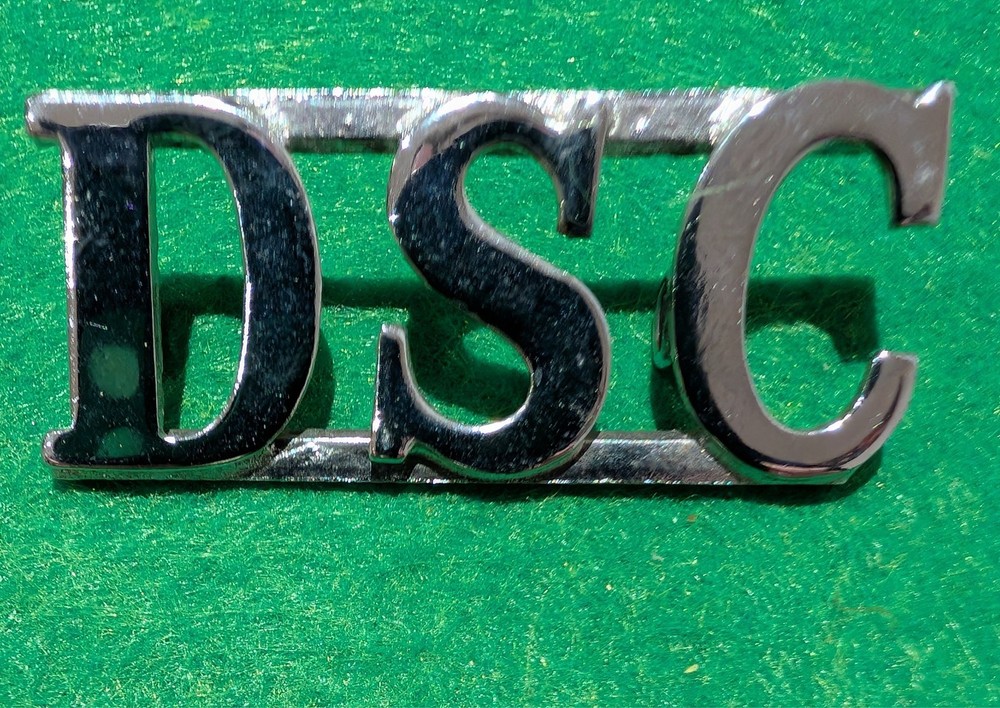 DSC (Devon Special Constabulary) Shoulder Title 50mm Wide Chrome-plated